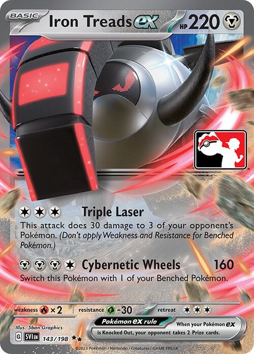 Iron Treads ex - 143/198 Double Rare Prize Pack Series Cards