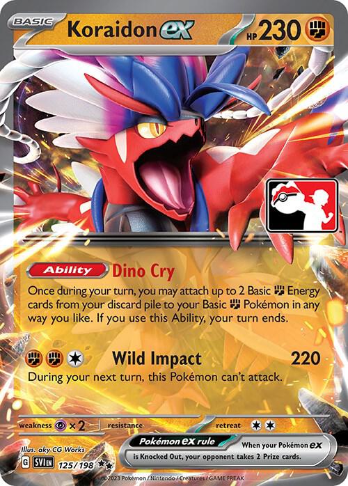 Koraidon ex - 125/198 Double Rare Prize Pack Series Cards