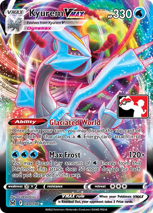 Kyurem VMAX - 049/196 Ultra Rare Prize Pack Series Cards