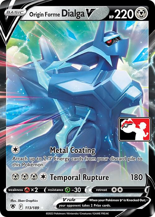Origin Forme Dialga V - 113/189 113/189 Ultra Rare Prize Pack Series Cards Pokémon card