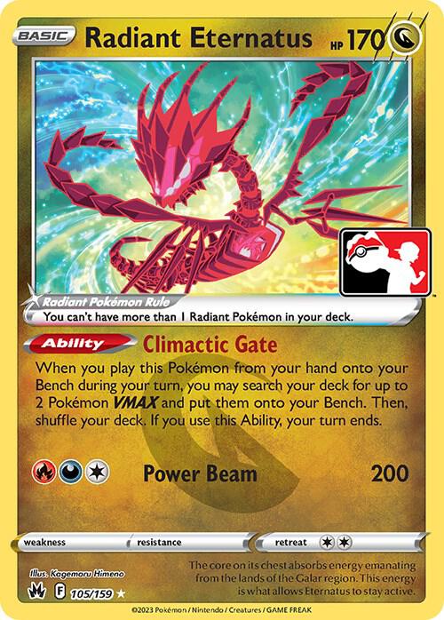 Radiant Eternatus - 105/159 105/159 Radiant Rare Prize Pack Series Cards Pokémon card