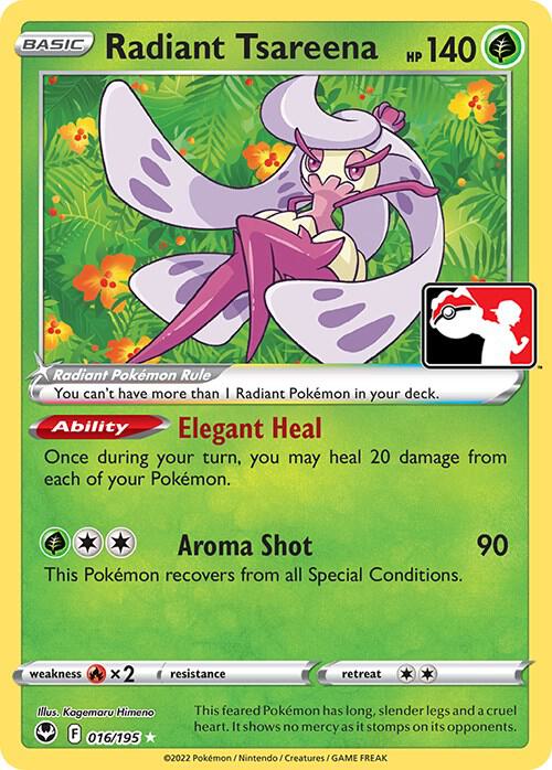 Radiant Tsareena - 016/195 016/195 Radiant Rare Prize Pack Series Cards Pokémon card