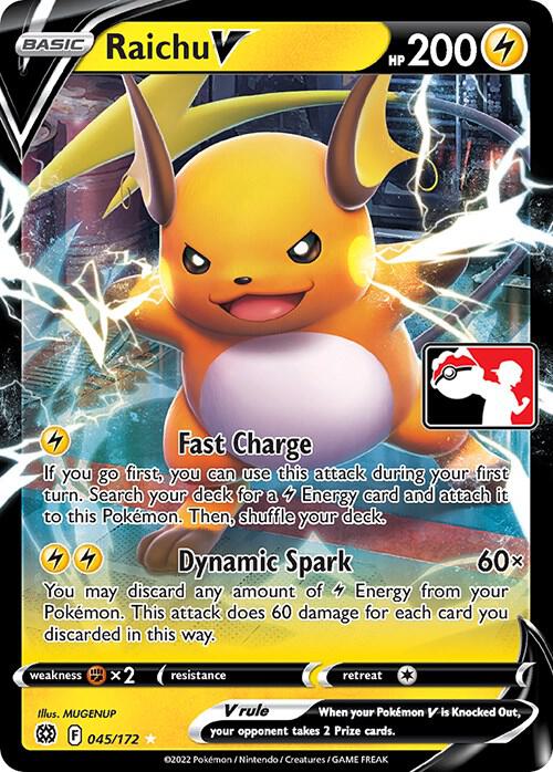 Raichu V - 045/172 Ultra Rare Prize Pack Series Cards