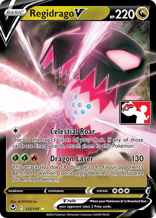 Regidrago V - 135/195 135/195 Ultra Rare Prize Pack Series Cards Pokémon card