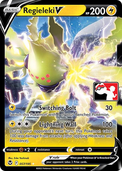 Regieleki V - 057/195 057/195 Ultra Rare Prize Pack Series Cards Pokémon card