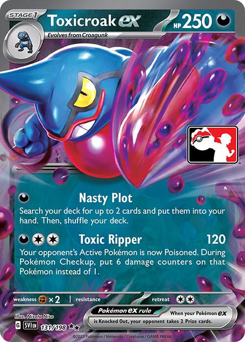 Toxicroak ex - 131/198 131/198 Double Rare Prize Pack Series Cards Pokémon card