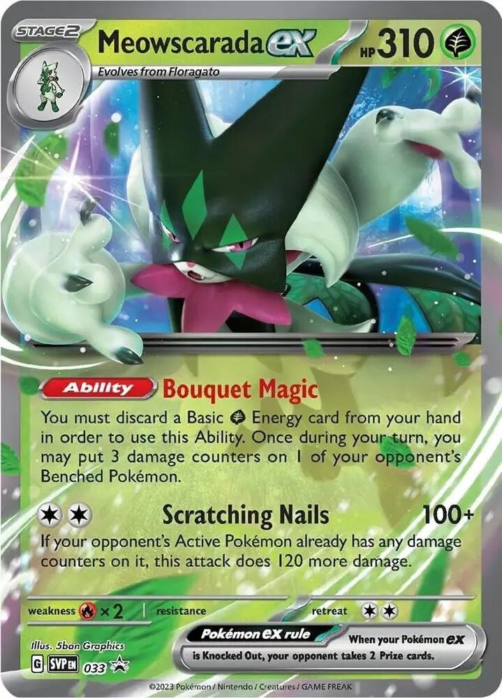 Meowscarada ex - 033 - 033 Promo SV: Scarlet & Violet Promo Cards
