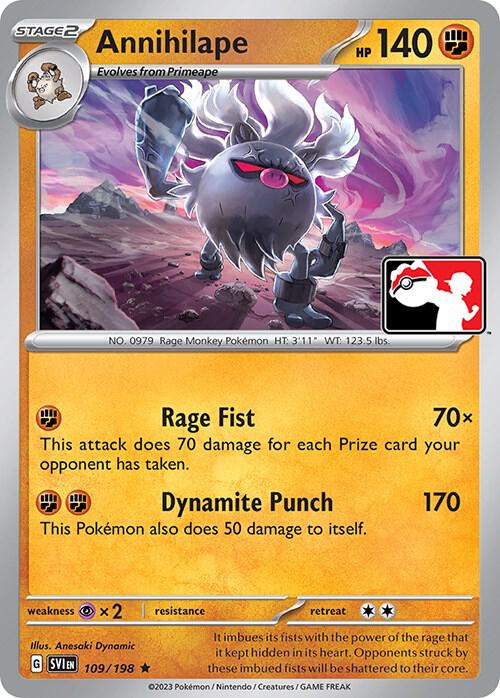 Annihilape - 109/198 109/198 Rare Prize Pack Series Cards Pokémon card