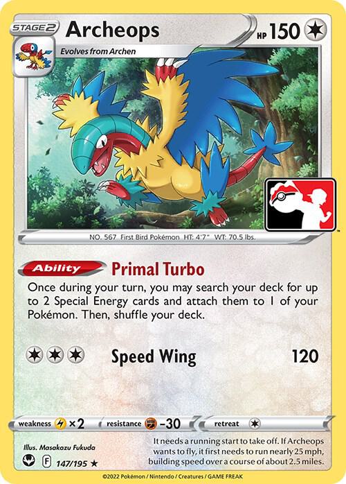 Archeops - 147/195 Rare Prize Pack Series Cards