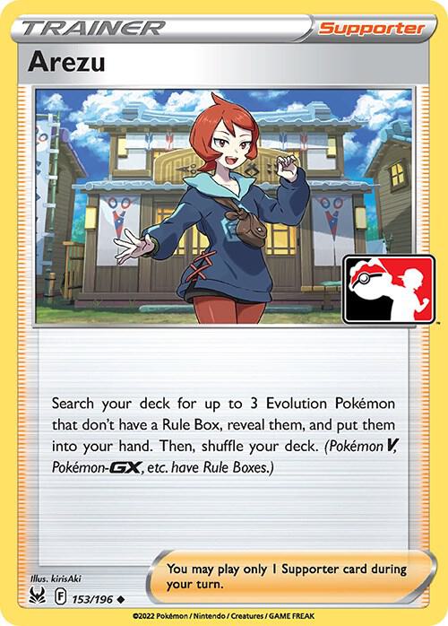 Arezu - 153/196 153/196 Uncommon Prize Pack Series Cards Pokémon card