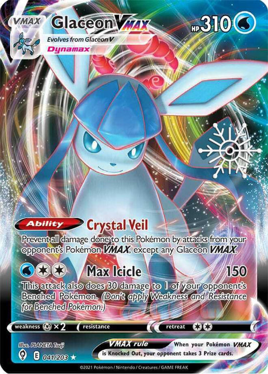 Glaceon VMAX - 041/203 (Holiday Calendar) 041/203 Ultra Rare Miscellaneous Cards & Products Pokémon card