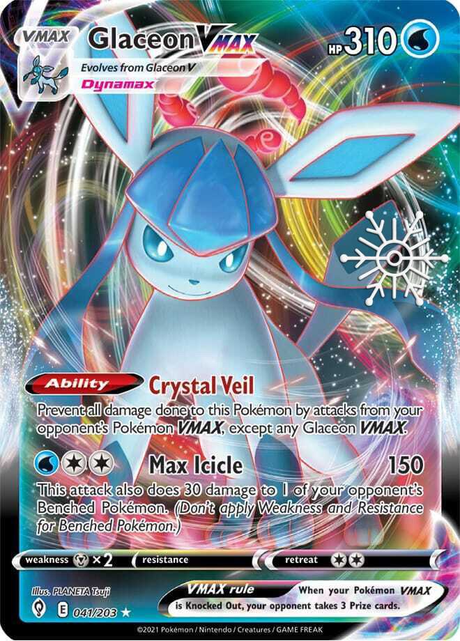 Glaceon VMAX - 041/203 (Holiday Calendar) Ultra Rare Miscellaneous Cards & Products