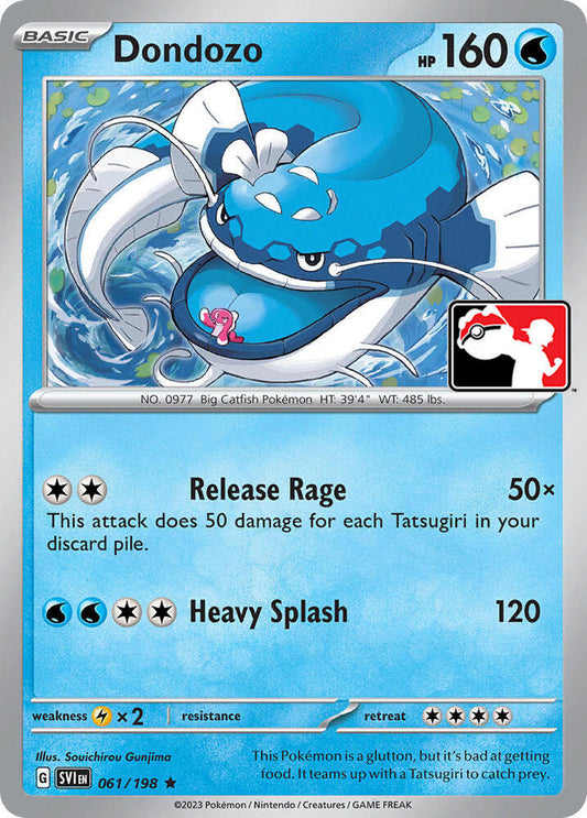 Dondozo - 061/198 Rare Prize Pack Series Cards