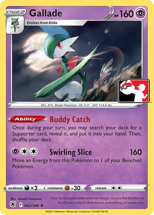 Gallade - 062/189 Rare Prize Pack Series Cards