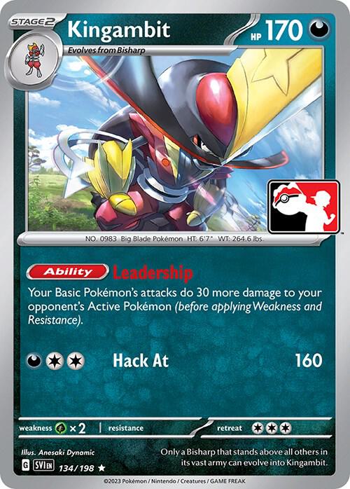 Kingambit - 134/198 134/198 Rare Prize Pack Series Cards Pokémon card