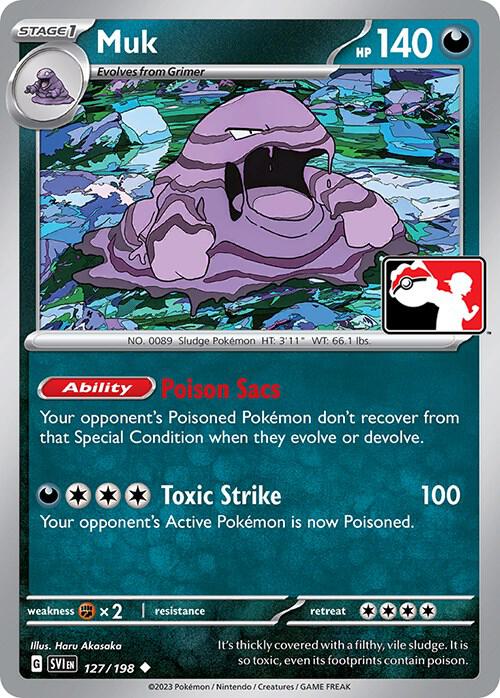 Muk - 127/198 127/198 Uncommon Prize Pack Series Cards Pokémon card
