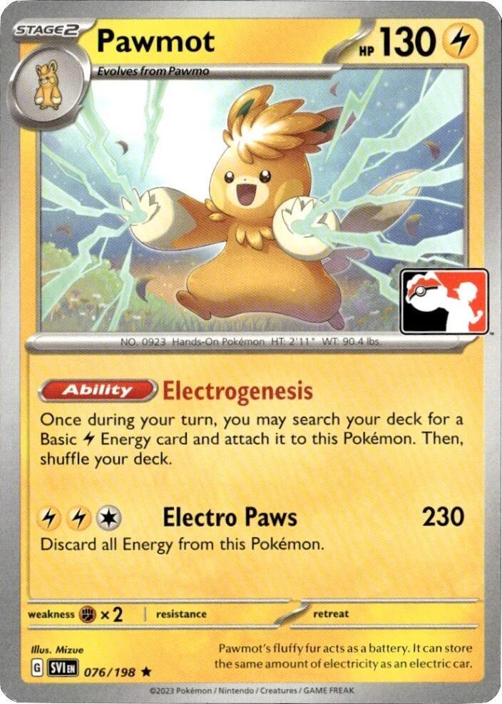 Pawmot - 076/198 076/198 Rare Prize Pack Series Cards Pokémon card