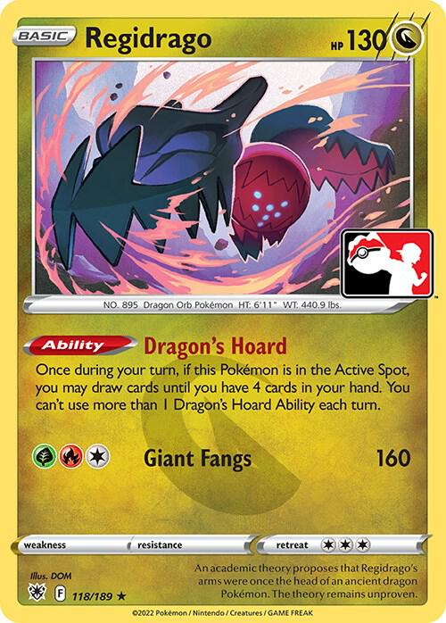 Regidrago - 118/189 Rare Prize Pack Series Cards