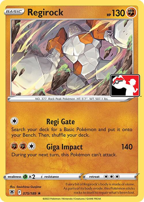Regirock - 075/189 Rare Prize Pack Series Cards
