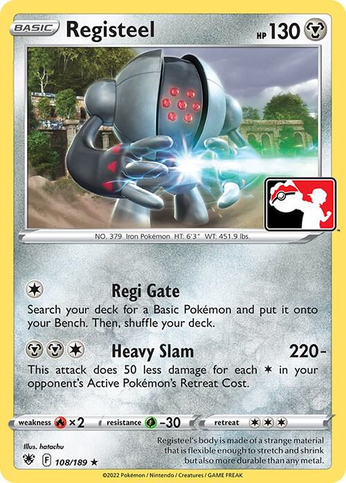 Registeel - 108/189 108/189 Rare Prize Pack Series Cards Pokémon card