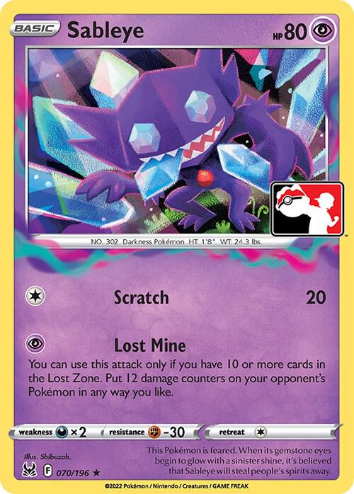 Sableye - 070/196 Rare Prize Pack Series Cards