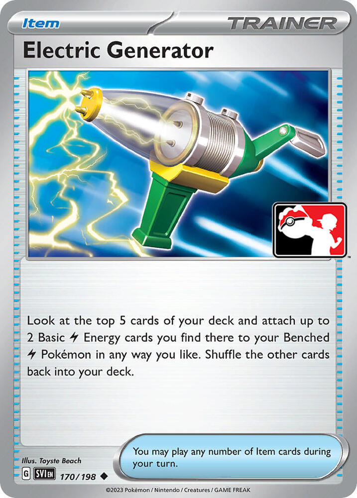 Electric Generator - 170/198 170/198 Uncommon Prize Pack Series Cards Pokémon card