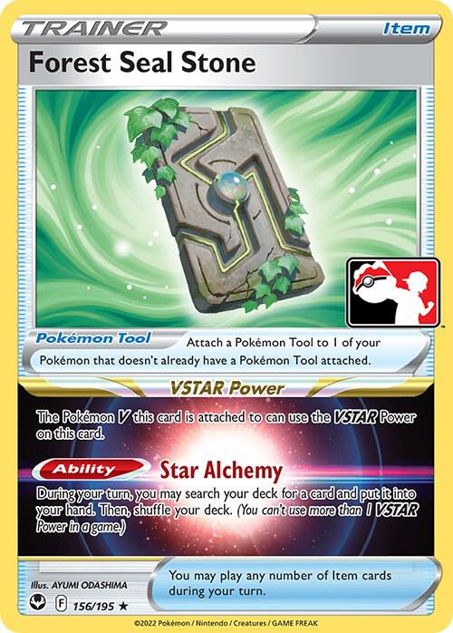 Forest Seal Stone - 156/195 156/195 Rare Prize Pack Series Cards Pokémon card