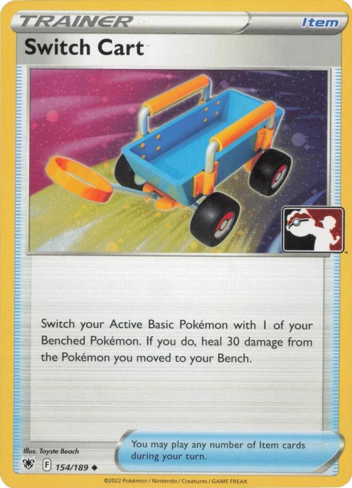 Switch Cart - 154/189 (Cosmos Holo) 154/189 Uncommon Prize Pack Series Cards Pokémon card