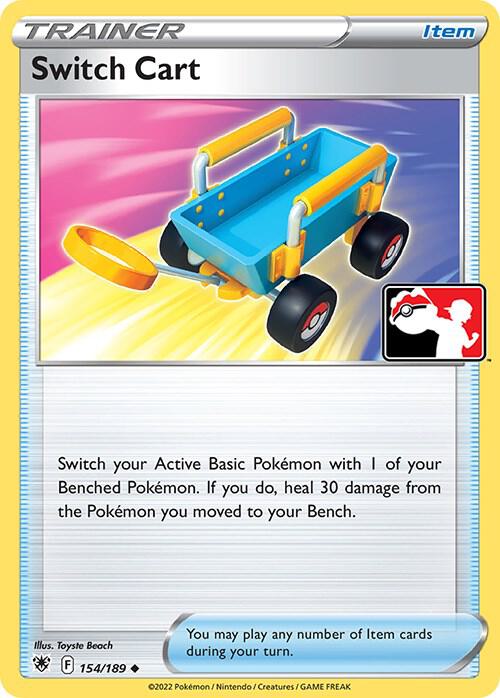Switch Cart 154/189 Uncommon Prize Pack Series Cards Pokémon card