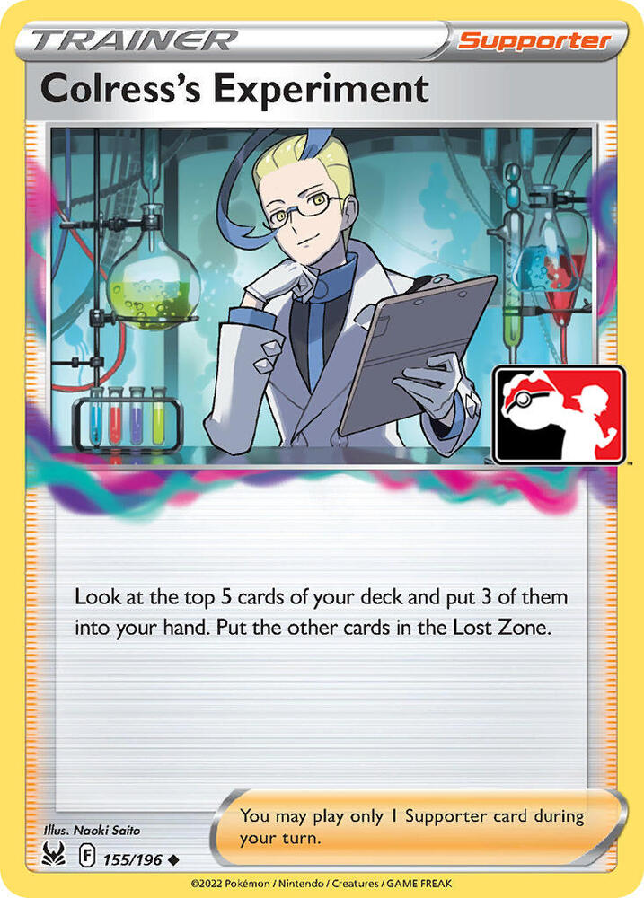 Colress's Experiment - 155/196 155/196 Uncommon Prize Pack Series Cards Pokémon card