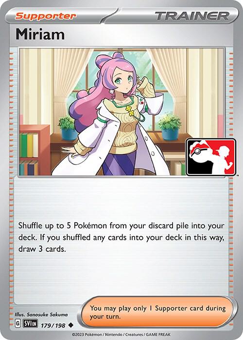Miriam - 179/198 179/198 Uncommon Prize Pack Series Cards Pokémon card