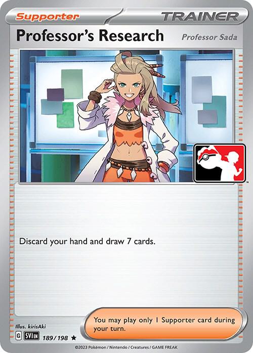 Professor's Research [Professor Sada] - 189/198 189/198 Rare Prize Pack Series Cards Pokémon card