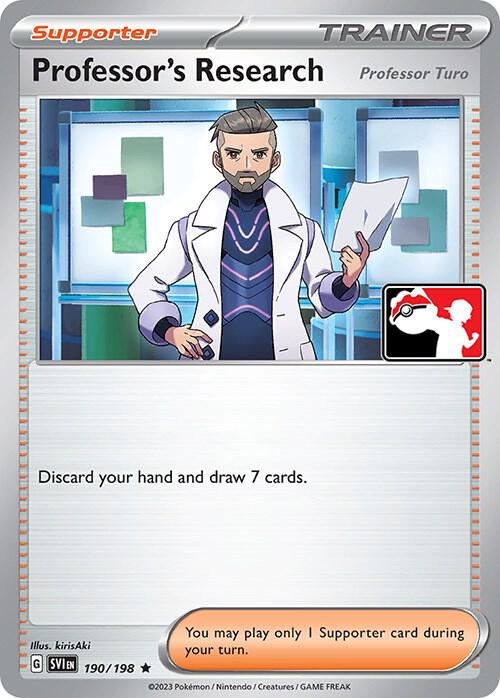 Professor's Research [Professor Turo] - 190/198 190/198 Rare Prize Pack Series Cards Pokémon card
