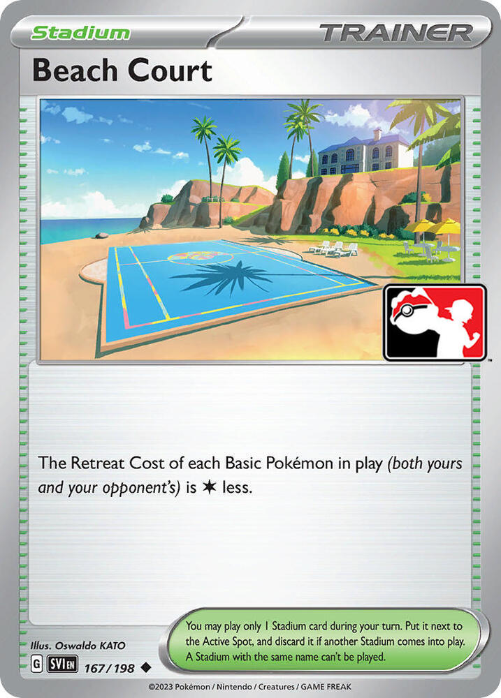 Beach Court - 167/198 167/198 Uncommon Prize Pack Series Cards Pokémon card
