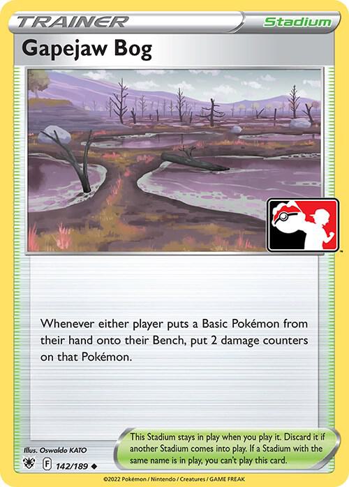 Gapejaw Bog - 142/189 142/189 Uncommon Prize Pack Series Cards Pokémon card