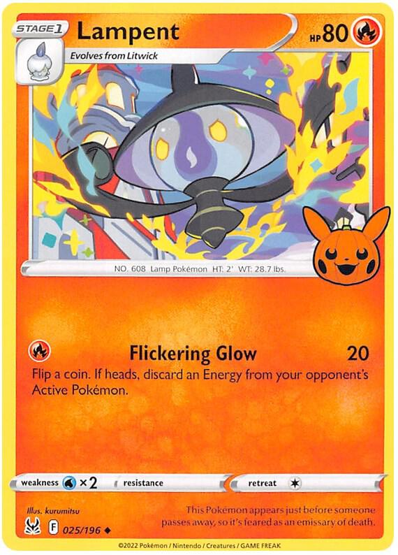 Lampent - 025/196 Uncommon Trick or Trade BOOster Bundle 2023