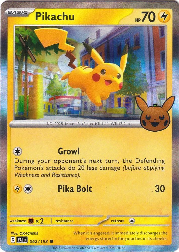 Pikachu - 062/193 Common Trick or Trade BOOster Bundle 2023
