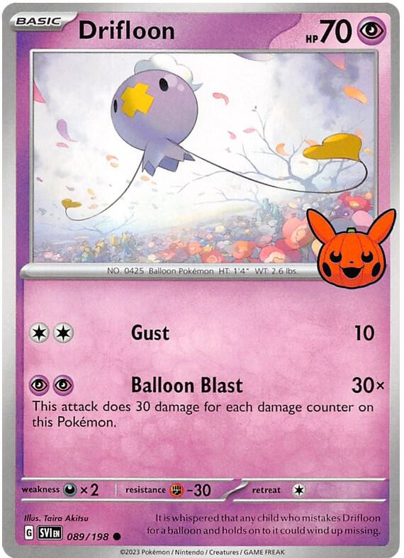 Drifloon - 089/198 Common Trick or Trade BOOster Bundle 2023