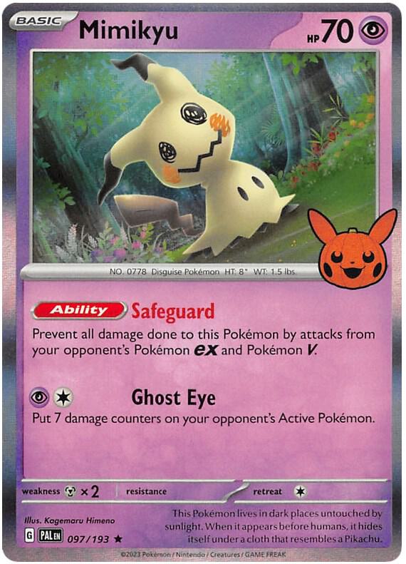 Mimikyu - 097/193 Rare Trick or Trade BOOster Bundle 2023
