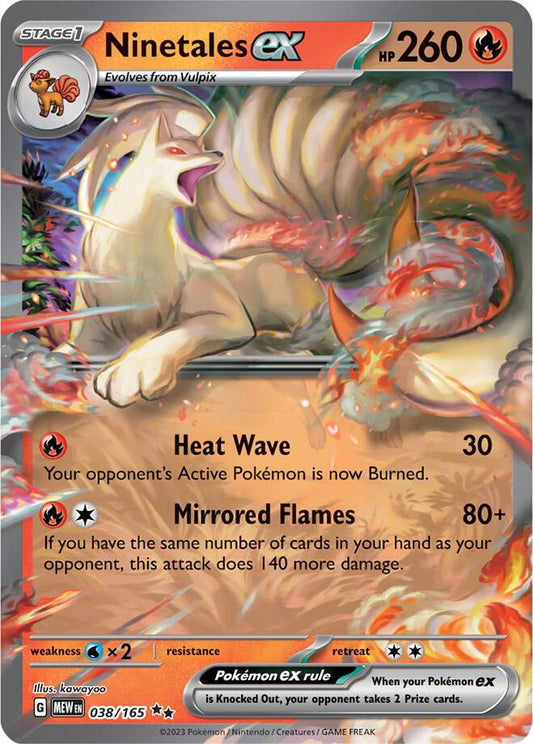 Ninetales ex - 038/165 038/165 Double Rare Scarlet & Violet 151 Pokémon card