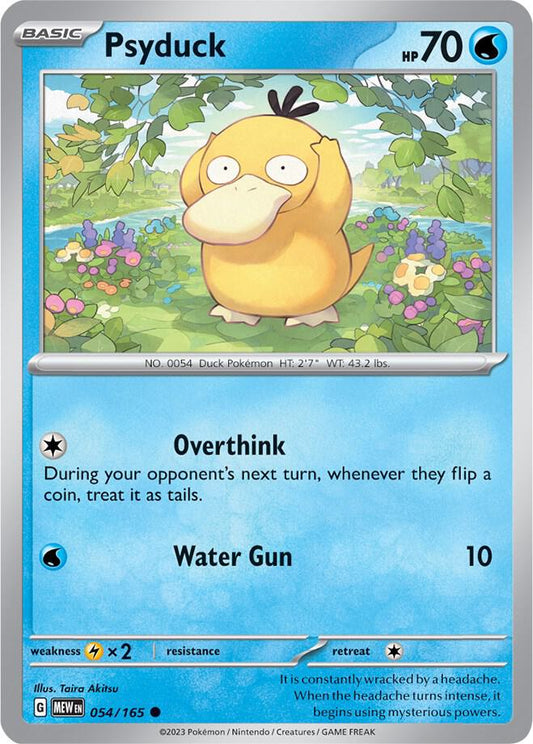 Psyduck - 054/165 054/165 Common Scarlet & Violet 151 Pokémon card