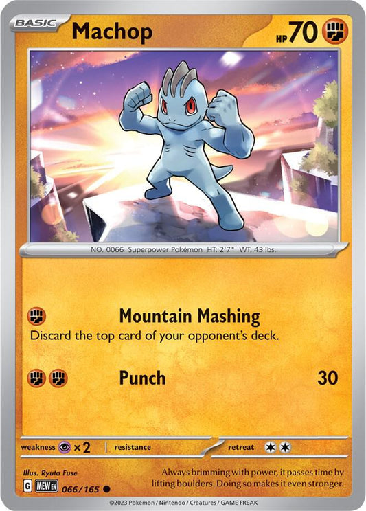 Machop 066/165 Common Scarlet & Violet 151 Pokémon card