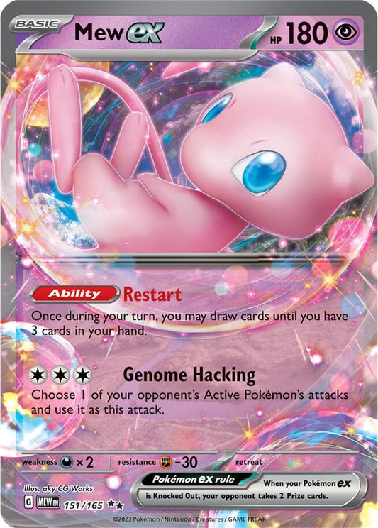 Mew ex - 151/165 151/165 Double Rare Scarlet & Violet 151 Pokémon card