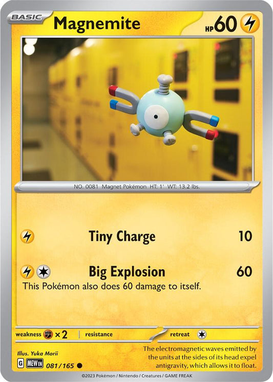 Magnemite 081/165 Common Scarlet & Violet 151 Pokémon card