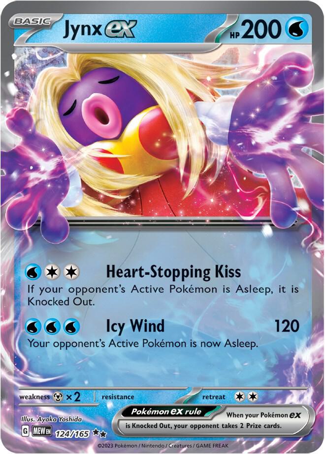 Jynx ex - 124/165 124/165 Double Rare Scarlet & Violet 151 Pokémon card