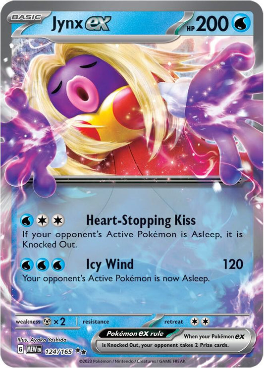 Jynx ex - 124/165 124/165 Double Rare Scarlet & Violet 151 Pokémon card