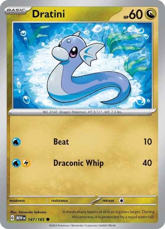 Dratini 147/165 Common Scarlet & Violet 151 Pokémon card