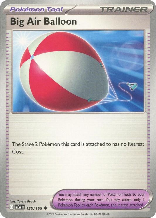 Big Air Balloon - 155/165 Uncommon SV: Scarlet & Violet 151