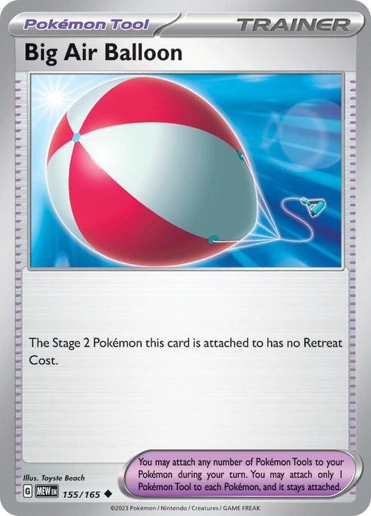Big Air Balloon - 155/165 Uncommon SV: Scarlet & Violet 151