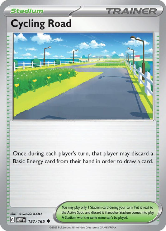 Cycling Road 157/165 Uncommon Scarlet & Violet 151 Pokémon card